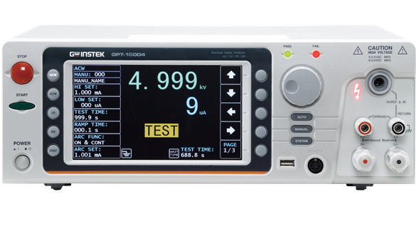 GWINSTEK固纬GPT-15000系列 500VA(GPT-15001,GPT-15002,GPT-15003,GPT-15004)电气安全分析仪